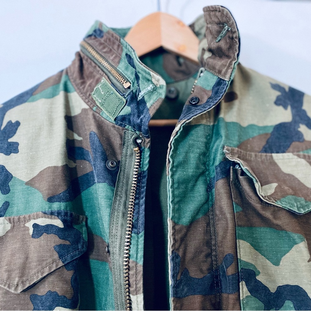 Authentic Camouflage Camo US Military-Issues Heavy Combat Cargo Parka Coat XS